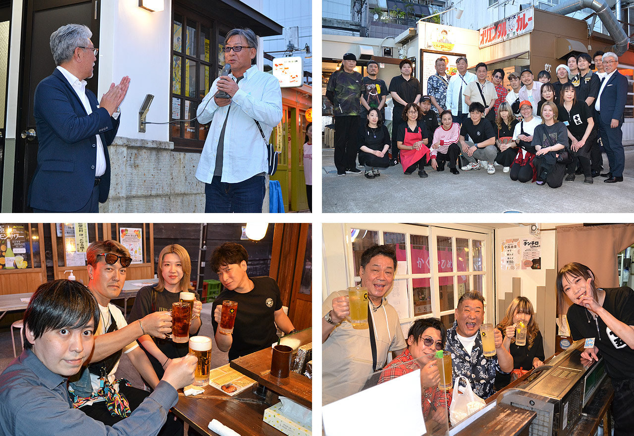 全国屋台村連絡協議会メンバーの「山形屋台村ほっとなる横丁」の店主様達の視察をお迎えし、交流会を実施しました